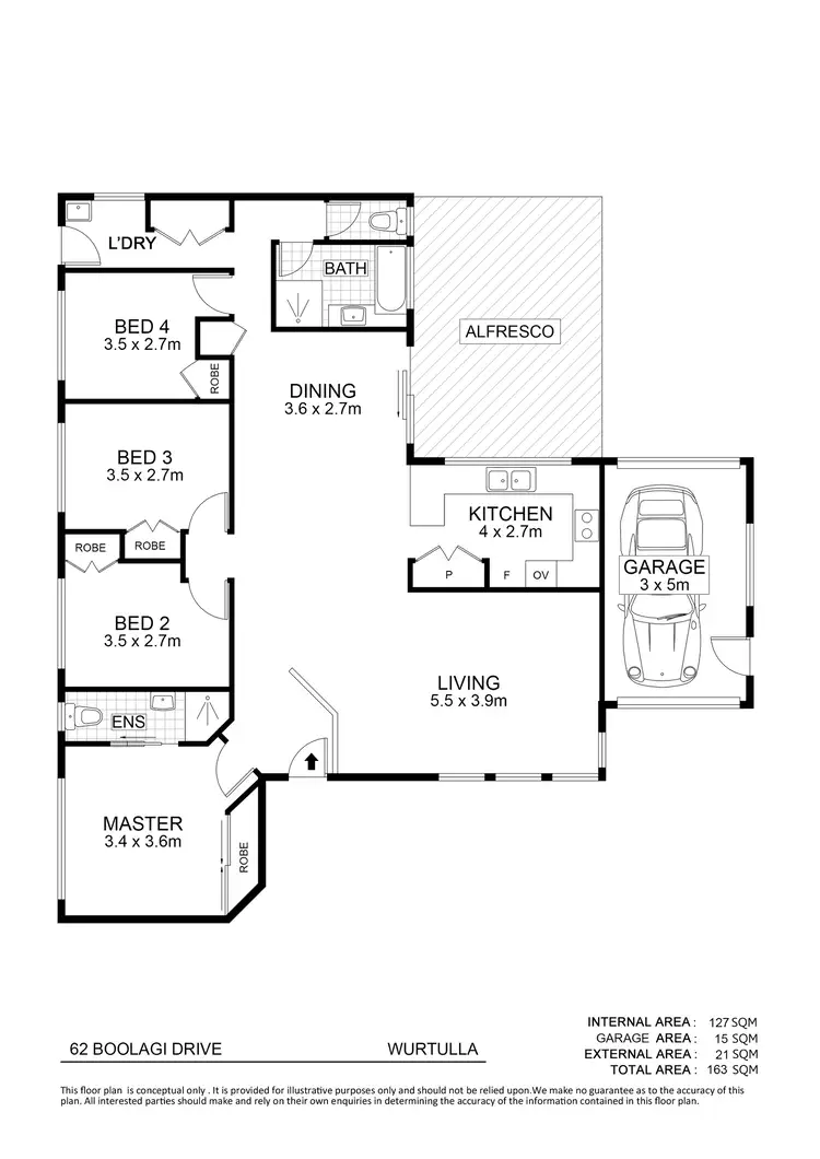 Floorplan of Homely house listing, 62 Boolagi Drive, Wurtulla QLD 4575