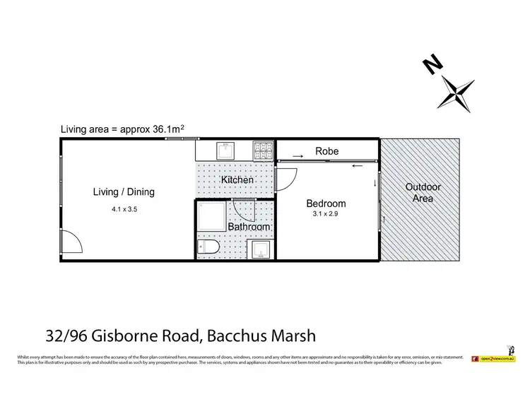 Floorplan of Homely house listing, 32/96 Gisborne Road, Bacchus Marsh VIC 3340