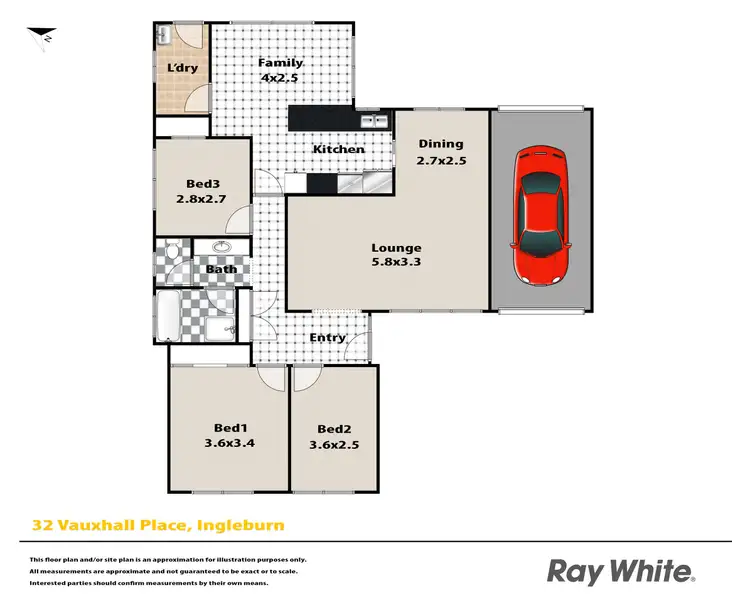 Floorplan of Homely house listing, 32 Vauxhall Place, Ingleburn NSW 2565