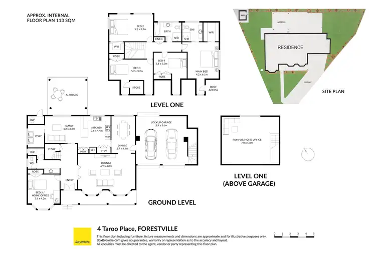 Floorplan of Homely house listing, 4 Taroo Place, Forestville NSW 2087
