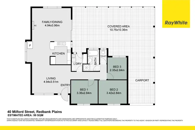 Floorplan of Homely house listing, 40 Milford Street, Redbank Plains QLD 4301