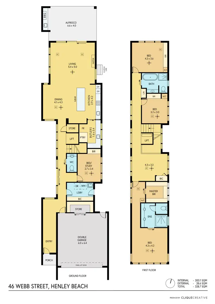 Floorplan of Homely house listing, 46 Webb Street, Henley Beach SA 5022