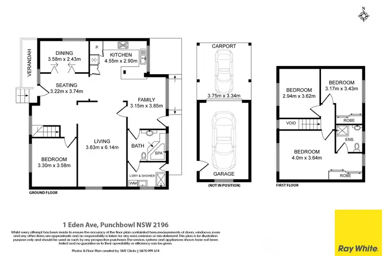 Floorplan of Homely house listing, 1 Eden Avenue, Punchbowl NSW 2196