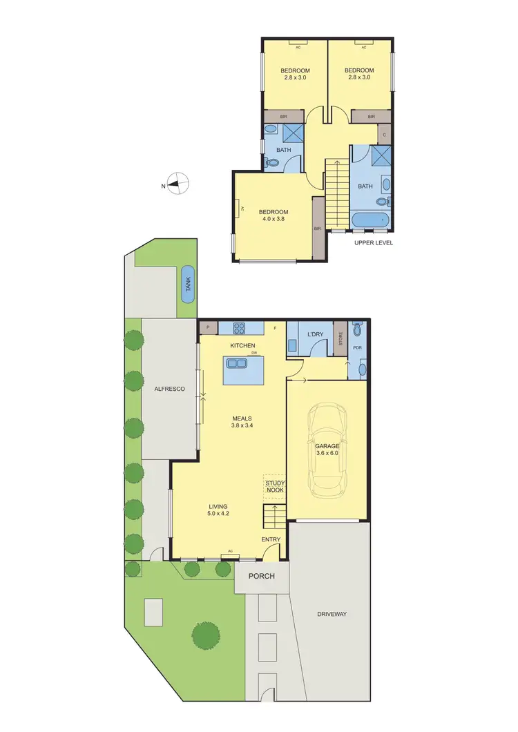 Floorplan of Homely townhouse listing, 68A William Street, Fawkner VIC 3060
