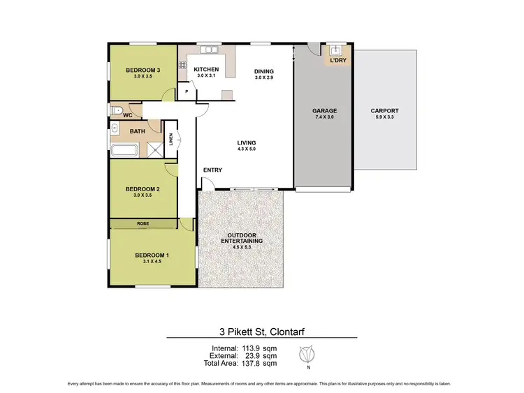 Floorplan of Homely house listing, 3 Pikett Street, Clontarf QLD 4019