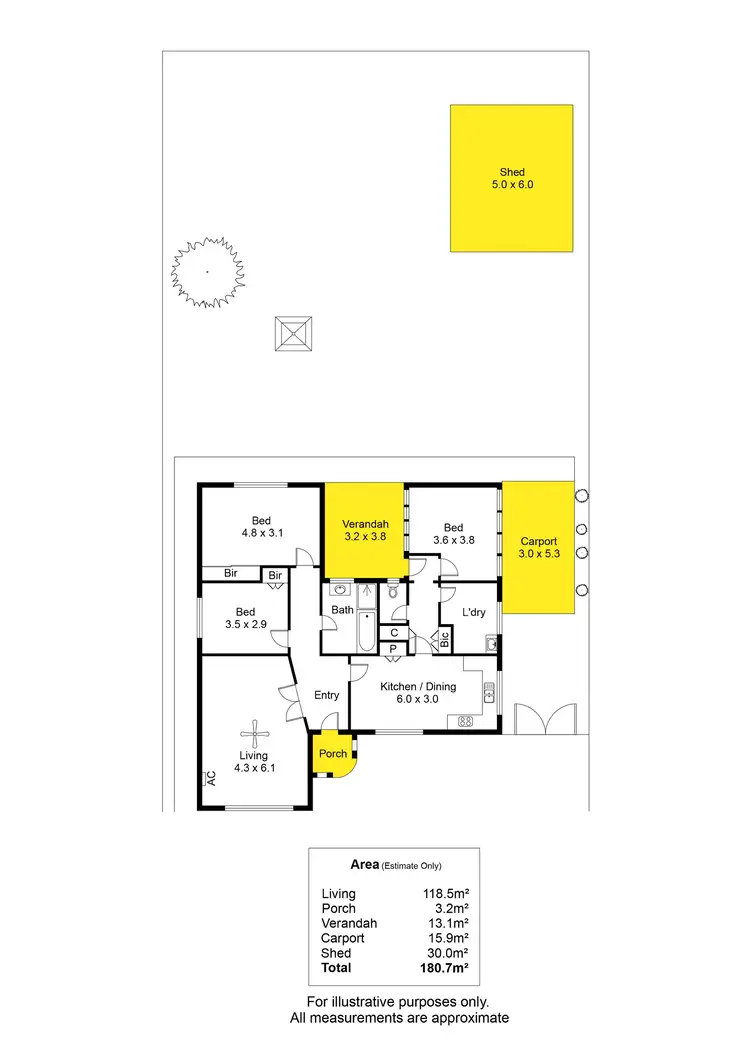 Floorplan of Homely house listing, 60 Mooringe Avenue, North Plympton SA 5037