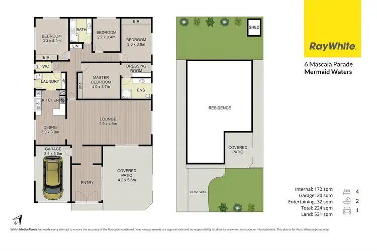 Floorplan of Homely house listing, 6 Mascala Parade, Mermaid Waters QLD 4218