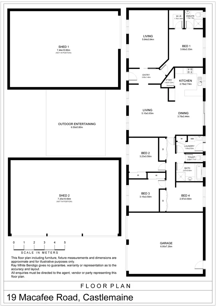 Floorplan of Homely house listing, 19 Macafee Road, Castlemaine VIC 3450