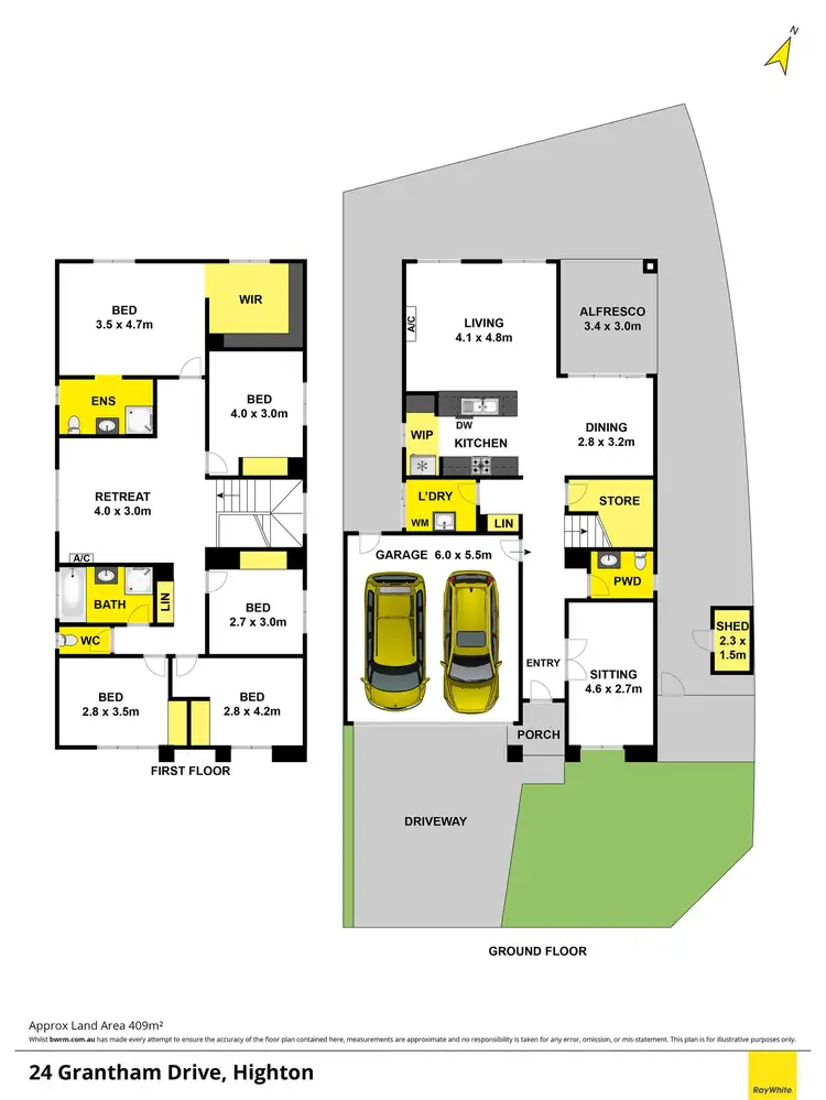 Floorplan of Homely house listing, 24 Grantham Drive, Highton VIC 3216
