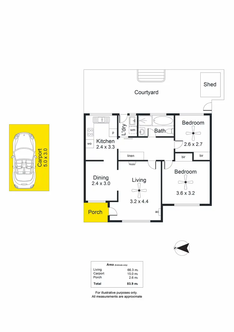 Floorplan of Homely unit listing, 2/19 Waterman Terrace, Mitchell Park SA 5043
