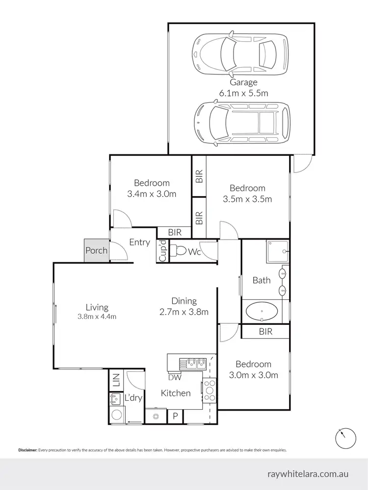 Floorplan of Homely unit listing, 2/50 Camellia Crescent, Norlane VIC 3214