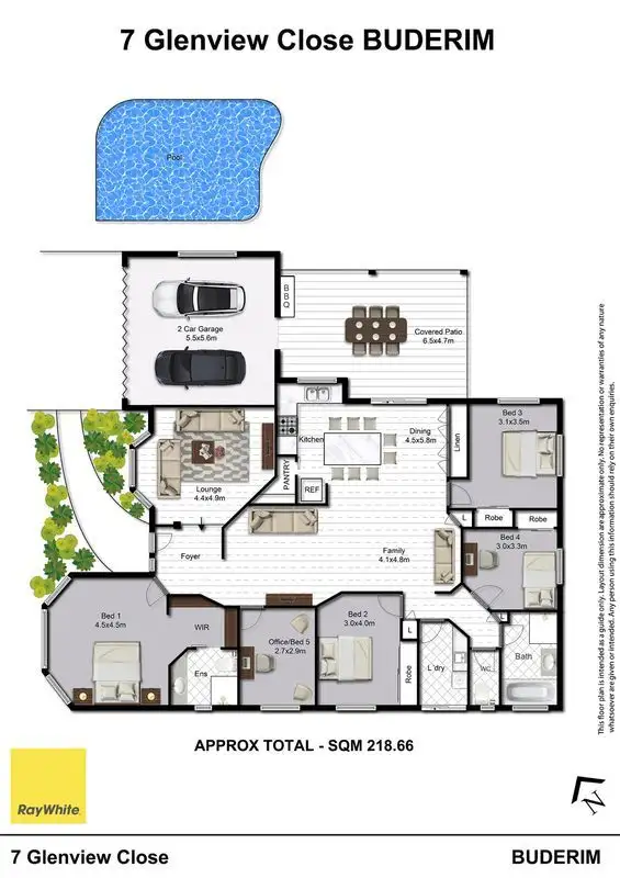Floorplan of Homely house listing, 7 Glenview Close, Buderim QLD 4556