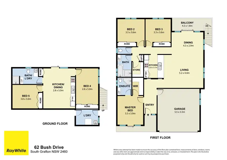 Floorplan of Homely house listing, 62A & 62B Bush Drive, South Grafton NSW 2460