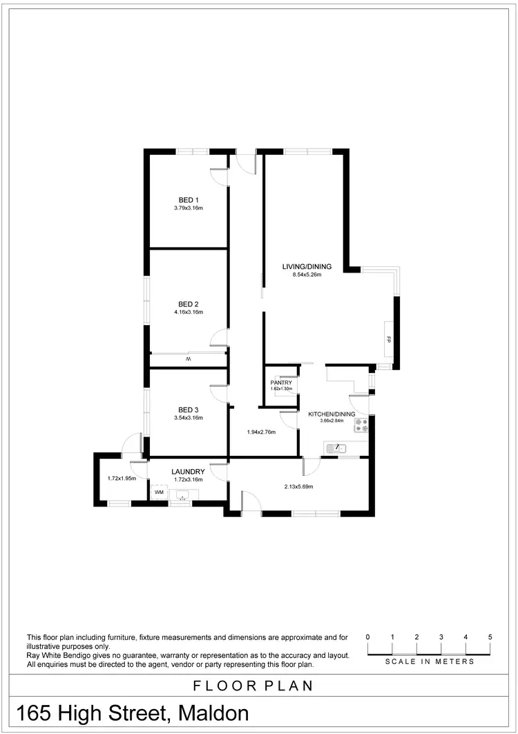 Floorplan of Homely house listing, 165 High Street, Maldon VIC 3463