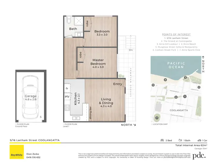 Floorplan of Homely unit listing, 5/16 Lanham Street, Coolangatta QLD 4225