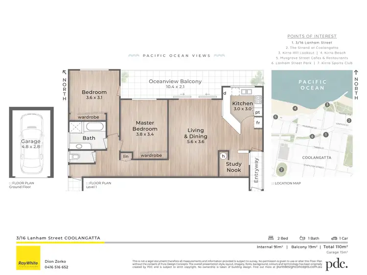Floorplan of Homely unit listing, 3/16 Lanham Street, Coolangatta QLD 4225