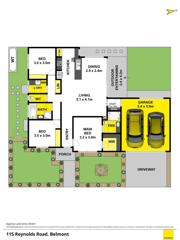 Floorplan of Homely townhouse listing, 115 Reynolds Road, Belmont VIC 3216