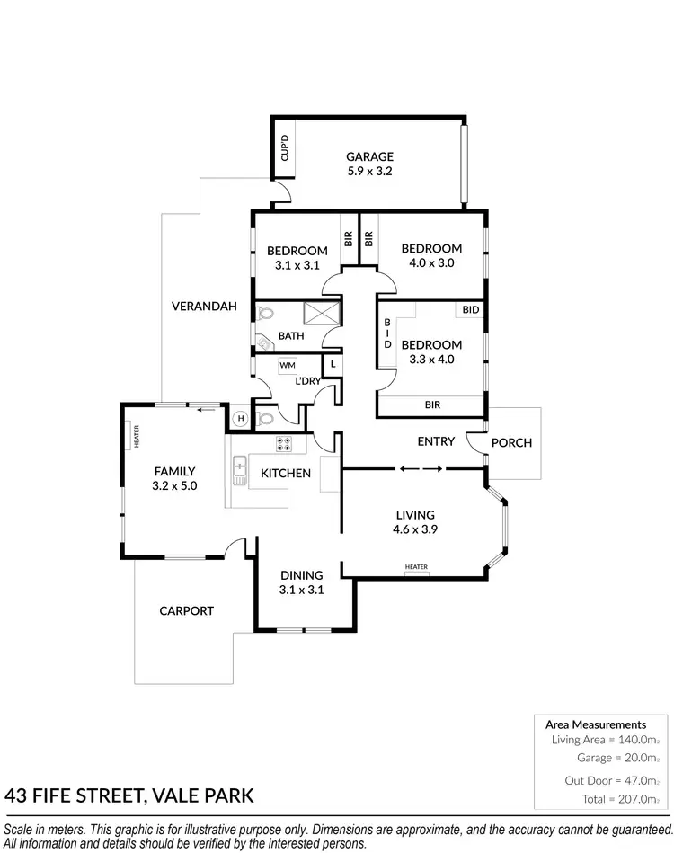 Floorplan of Homely house listing, 43 Fife Street, Vale Park SA 5081