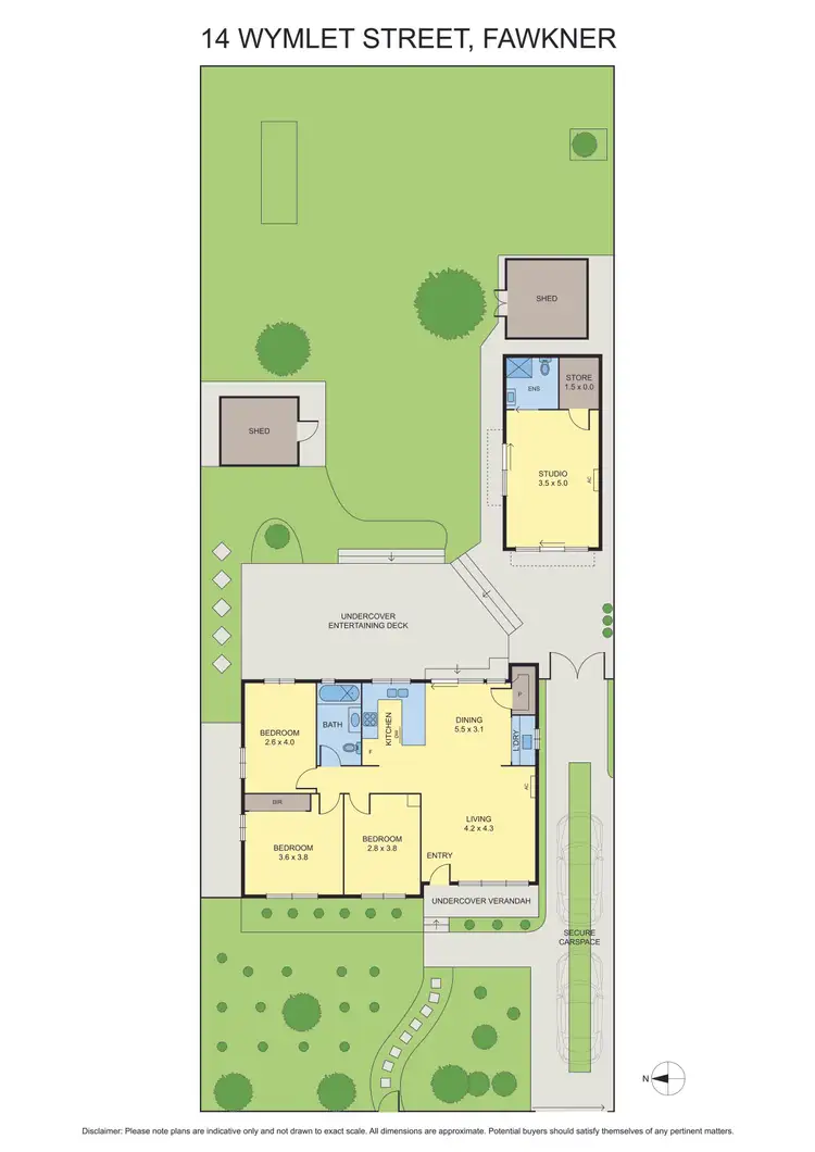 Floorplan of Homely house listing, 14 Wymlet Street, Fawkner VIC 3060