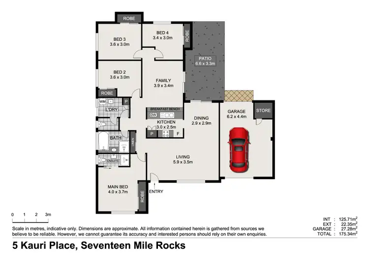 Floorplan of Homely house listing, 5 Kauri Place, Seventeen Mile Rocks QLD 4073