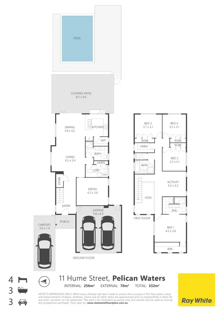 Floorplan of Homely house listing, 11 Hume Street, Golden Beach QLD 4551