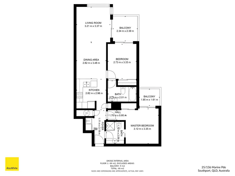 Floorplan of Homely other listing, 25/136 Marine Parade, Southport QLD 4215