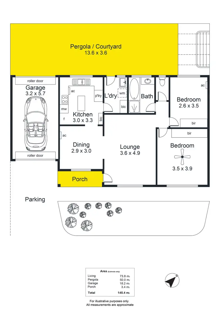 Floorplan of Homely unit listing, 2/44 Curzon Street, Camden Park SA 5038