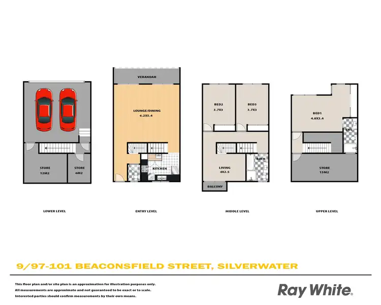 Floorplan of Homely townhouse listing, 9/97-101 Beaconsfield Street, Silverwater NSW 2128