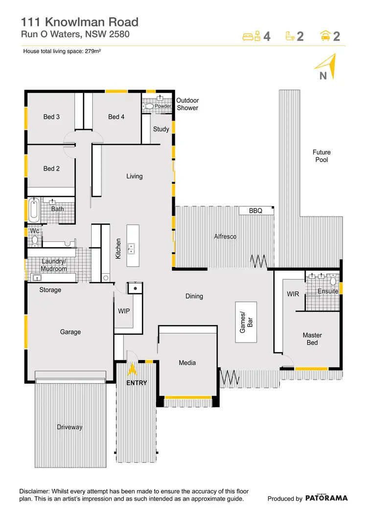 Floorplan of Homely house listing, 111 Knowlman Road, Goulburn NSW 2580