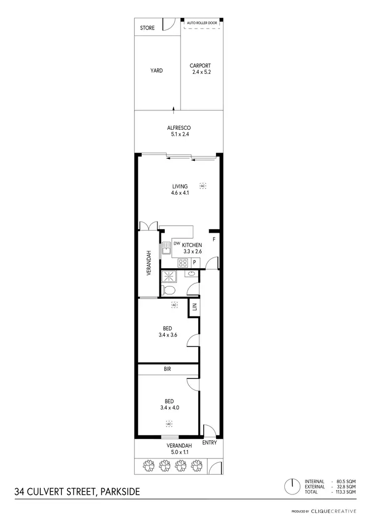 Floorplan of Homely house listing, 34 Culvert Street, Parkside SA 5063