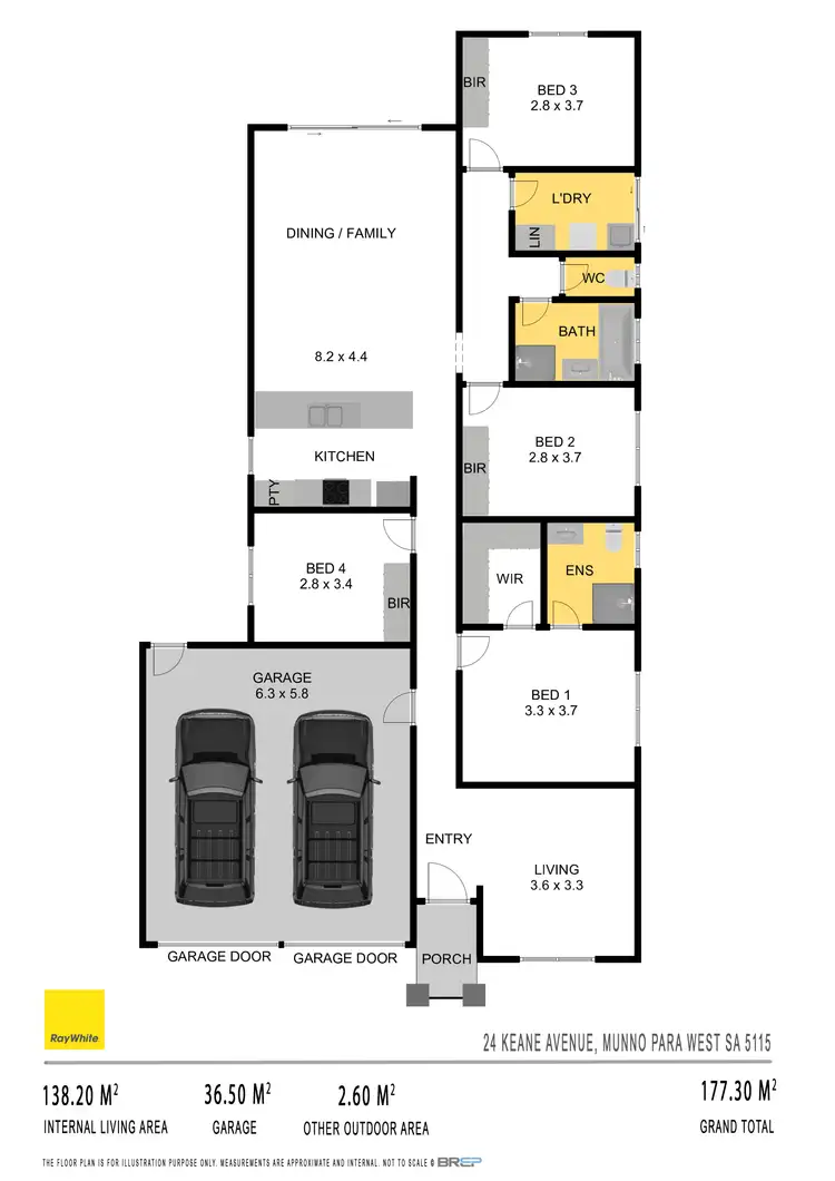 Floorplan of Homely house listing, 24 Keane Avenue, Munno Para West SA 5115