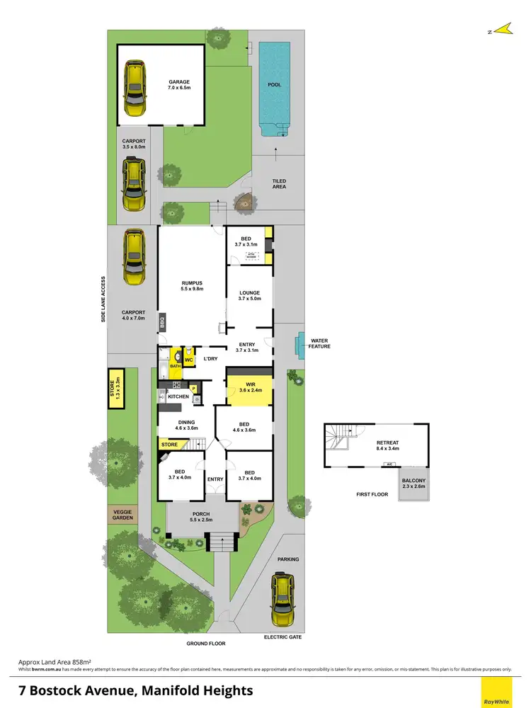 Floorplan of Homely house listing, 7 Bostock Avenue, Manifold Heights VIC 3218