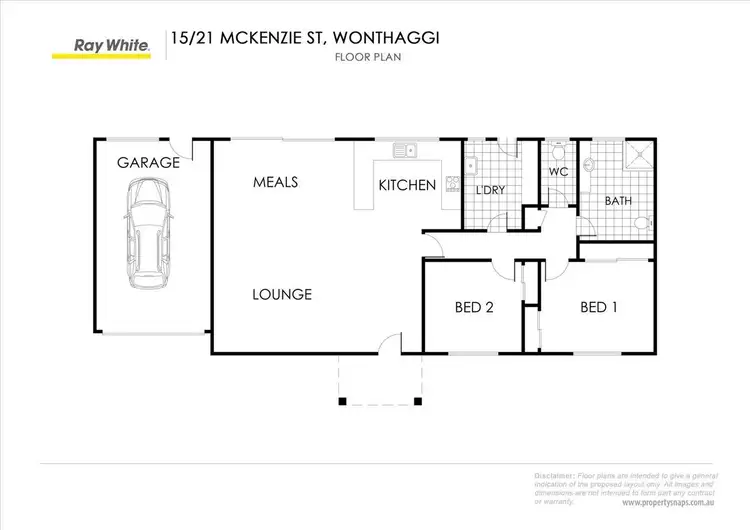 Floorplan of Homely unit listing, 15/21 McKenzie Street, Wonthaggi VIC 3995