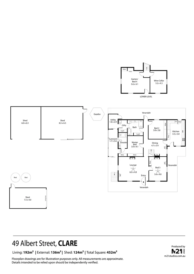 Floorplan of Homely house listing, 49 Albert Street, Clare SA 5453