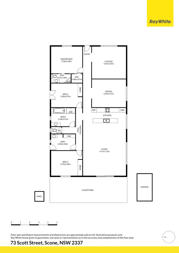 Floorplan of Homely house listing, 73 Scott Street, Scone NSW 2337
