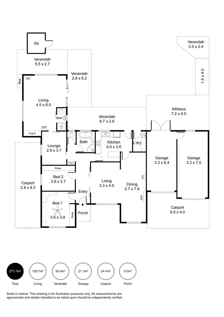 Floorplan of Homely house listing, 4 Ruth Street, Findon SA 5023