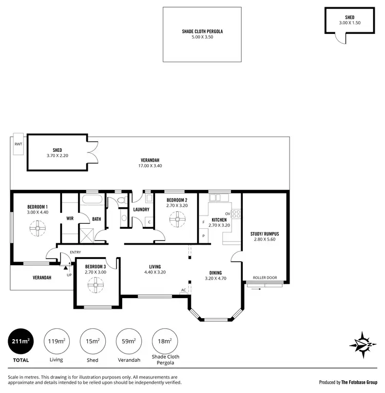 Floorplan of Homely house listing, 42 Michelmore Drive, Meadows SA 5201