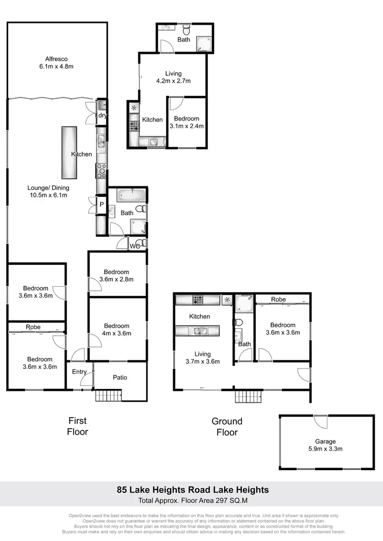 Floorplan of Homely house listing, 85 Lake Heights Road, Lake Heights NSW 2502