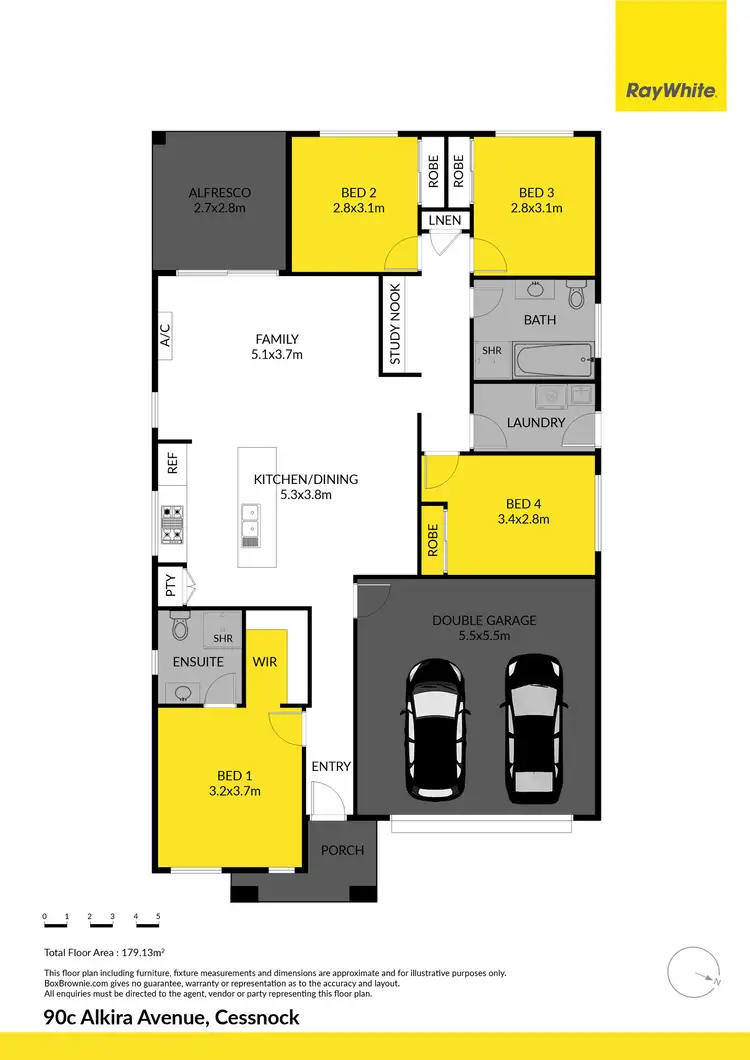 Floorplan of Homely house listing, 90C Alkira Avenue, Cessnock NSW 2325
