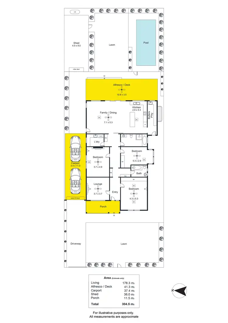 Floorplan of Homely house listing, 11 Allen Avenue, Brooklyn Park SA 5032