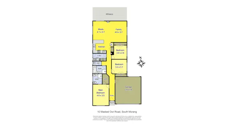 Floorplan of Homely house listing, 10 Masked Owl Road, South Morang VIC 3752