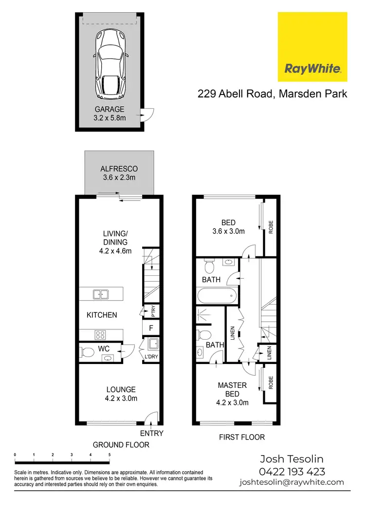 Floorplan of Homely townhouse listing, 229 Abell Road, Marsden Park NSW 2765