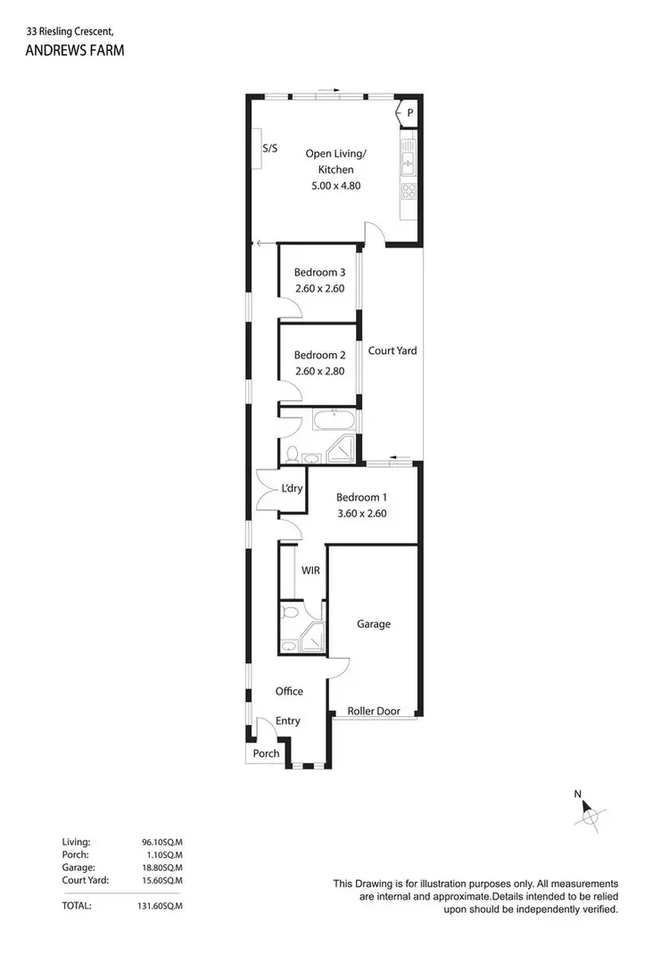 Floorplan of Homely house listing, 33 Riesling Crescent, Andrews Farm SA 5114