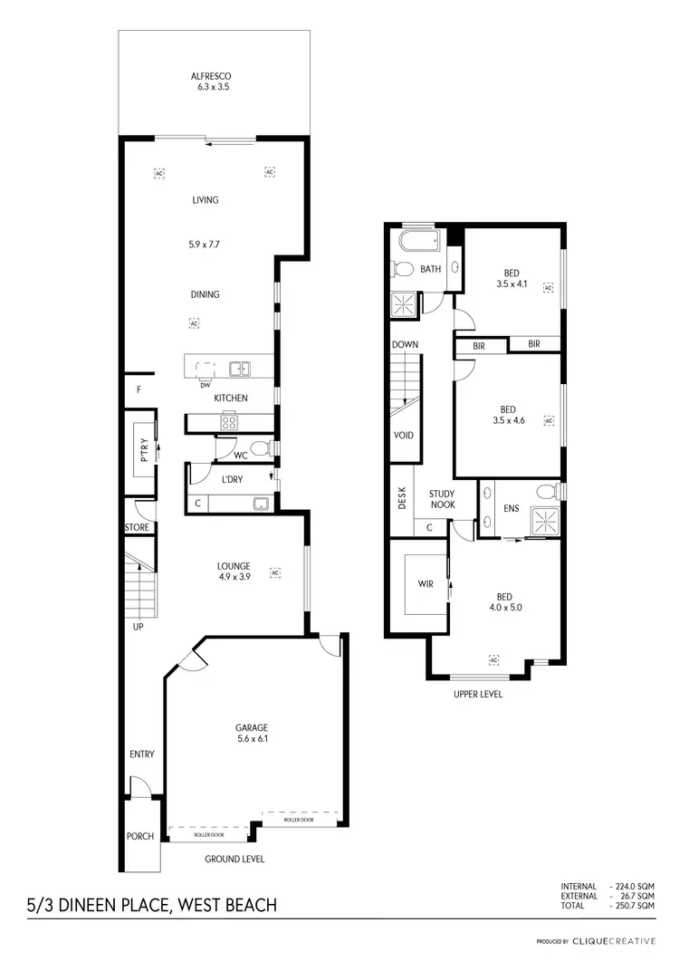 Floorplan of Homely house listing, 5/3 Dineen Place, West Beach SA 5024