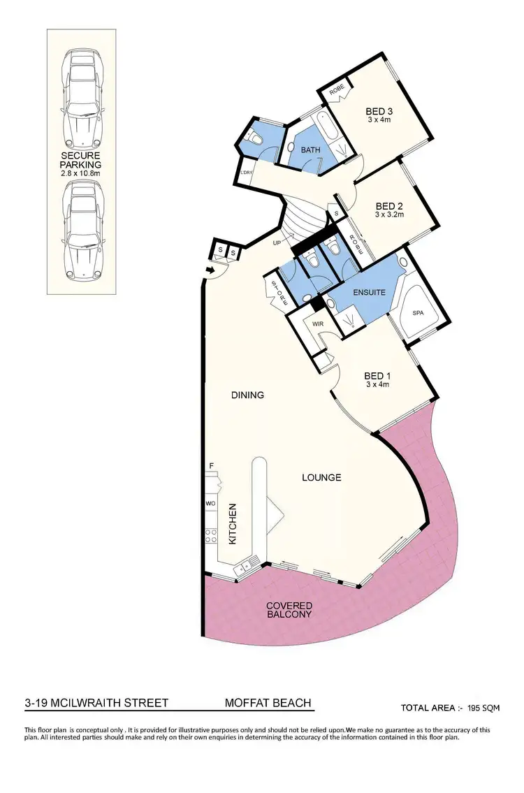 Floorplan of Homely unit listing, Unit 3/19 McIlwraith Street, Moffat Beach QLD 4551