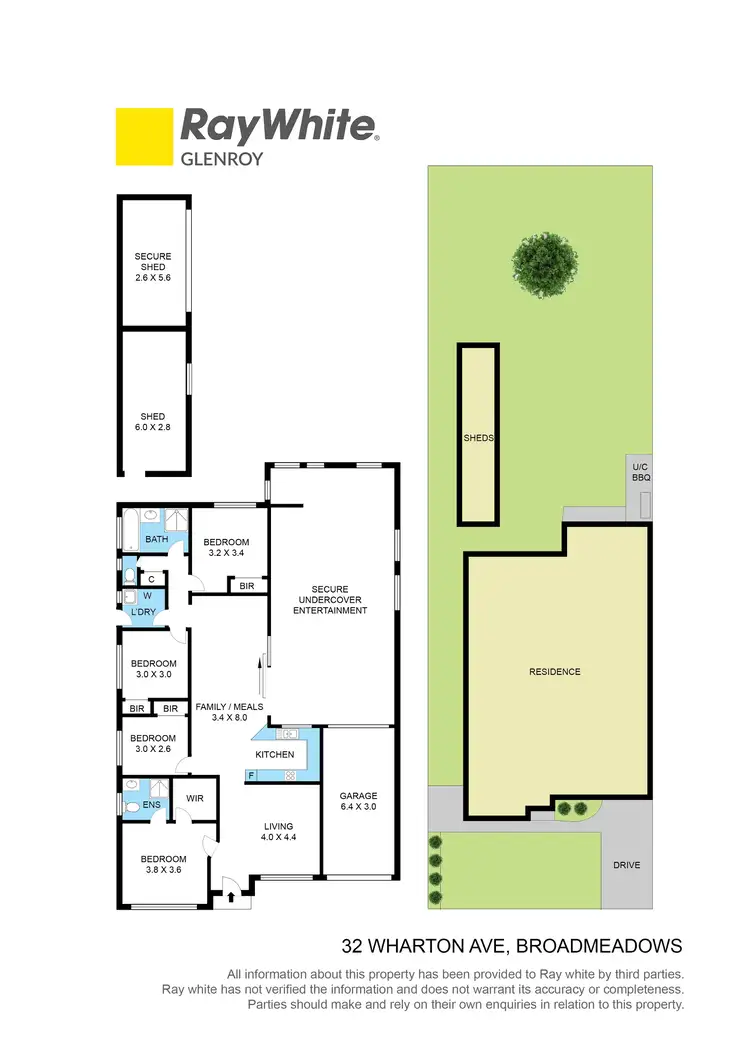 Floorplan of Homely house listing, 32 Wharton Avenue, Broadmeadows VIC 3047