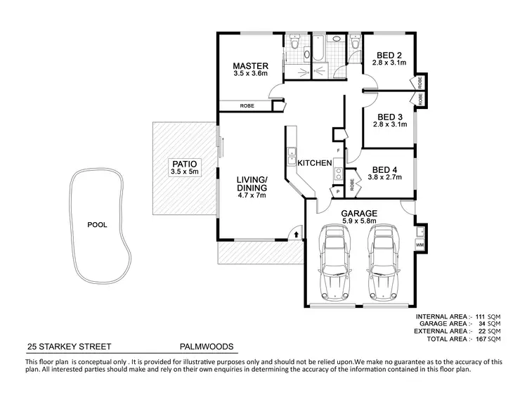 Floorplan of Homely house listing, 25 Starkey Street, Palmwoods QLD 4555
