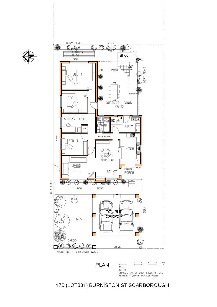 Floorplan of Homely house listing, 176 Burniston Street, Scarborough WA 6019