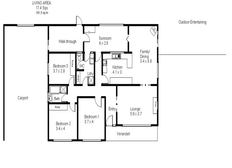 Floorplan of Homely house listing, 247 Gordon Road, Barmera SA 5345
