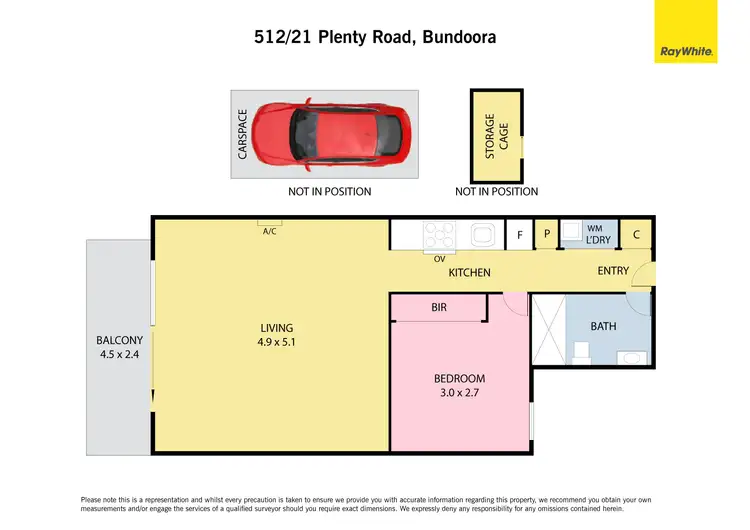 Floorplan of Homely apartment listing, 512/21 Plenty Road, Bundoora VIC 3083